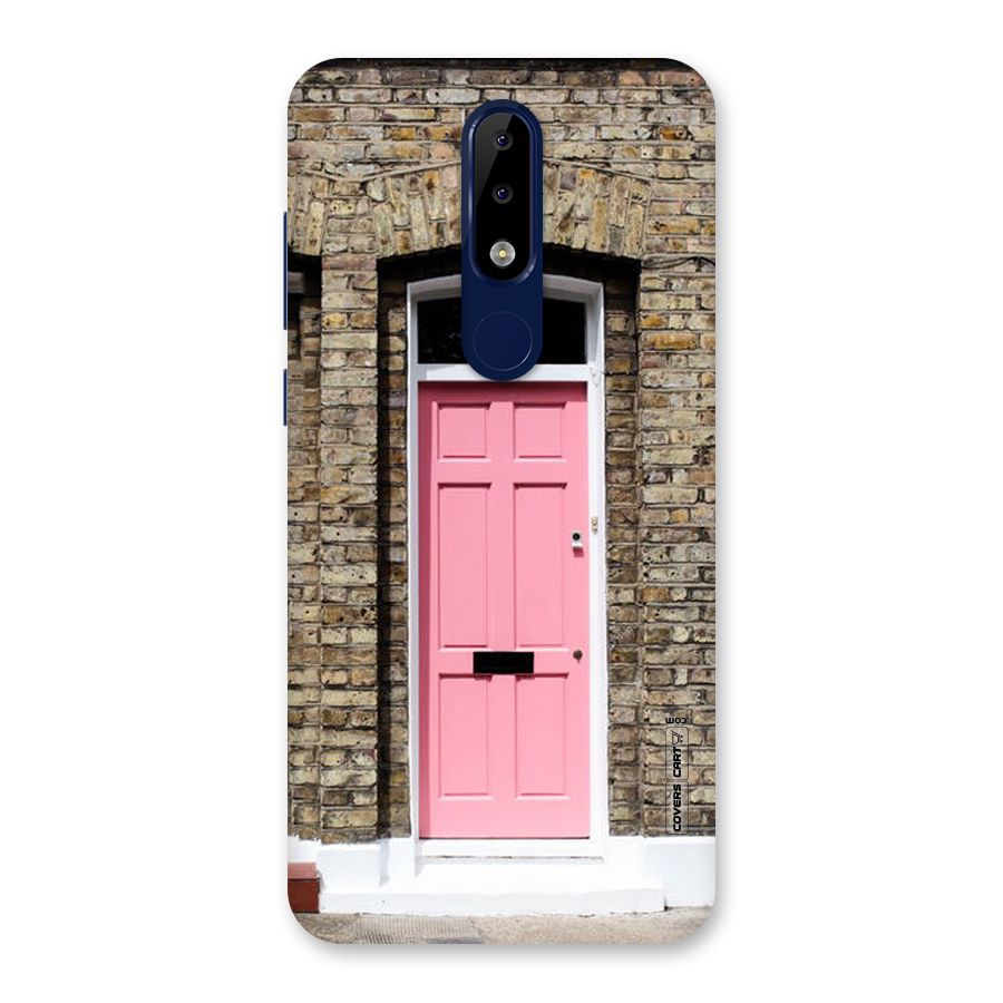 Pastel Pink Door Back Case for Nokia 5.1 Plus