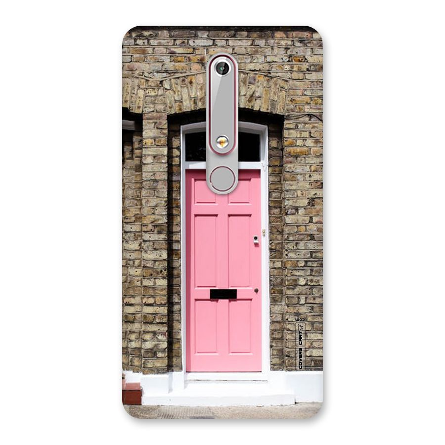 Pastel Pink Door Back Case for Nokia 6.1
