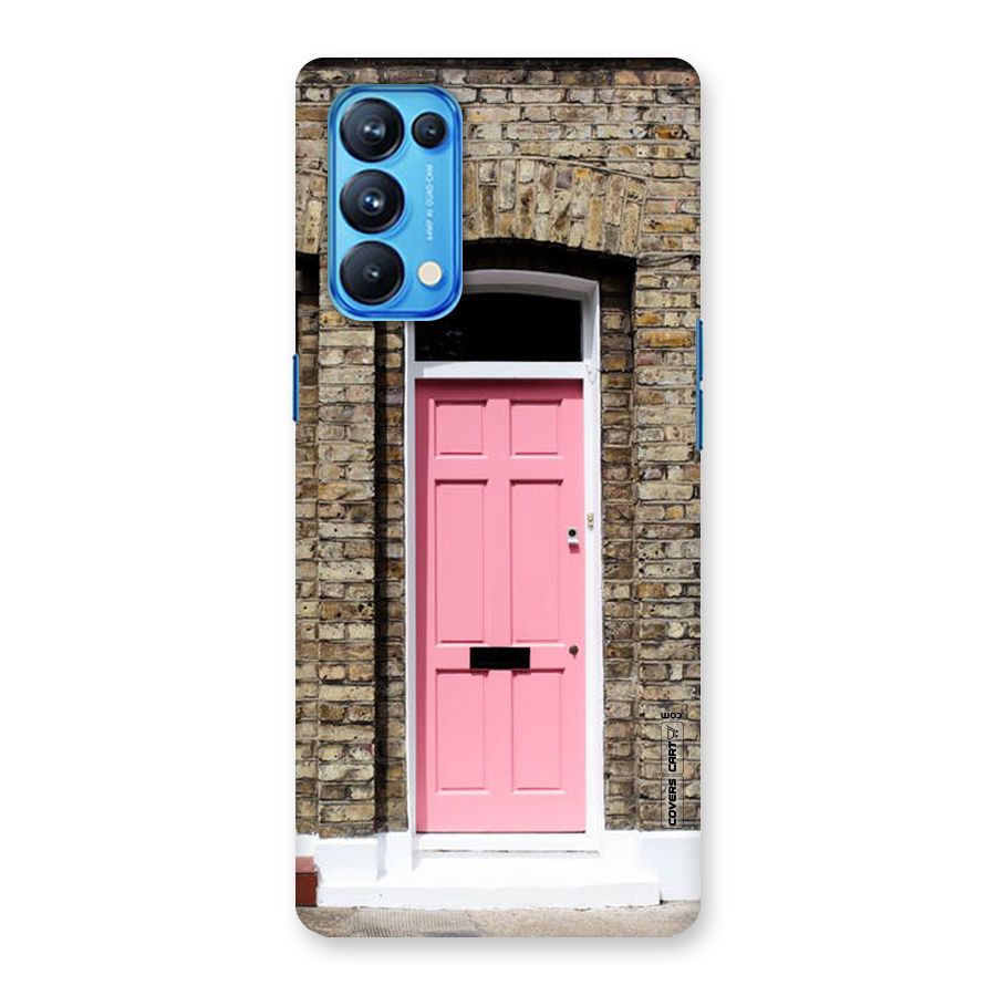Pastel Pink Door Back Case for Oppo Reno5 Pro 5G