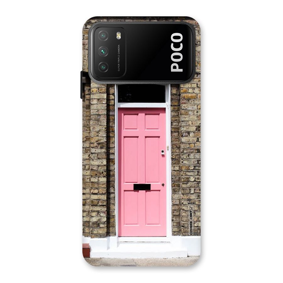 Pastel Pink Door Back Case for Poco M3