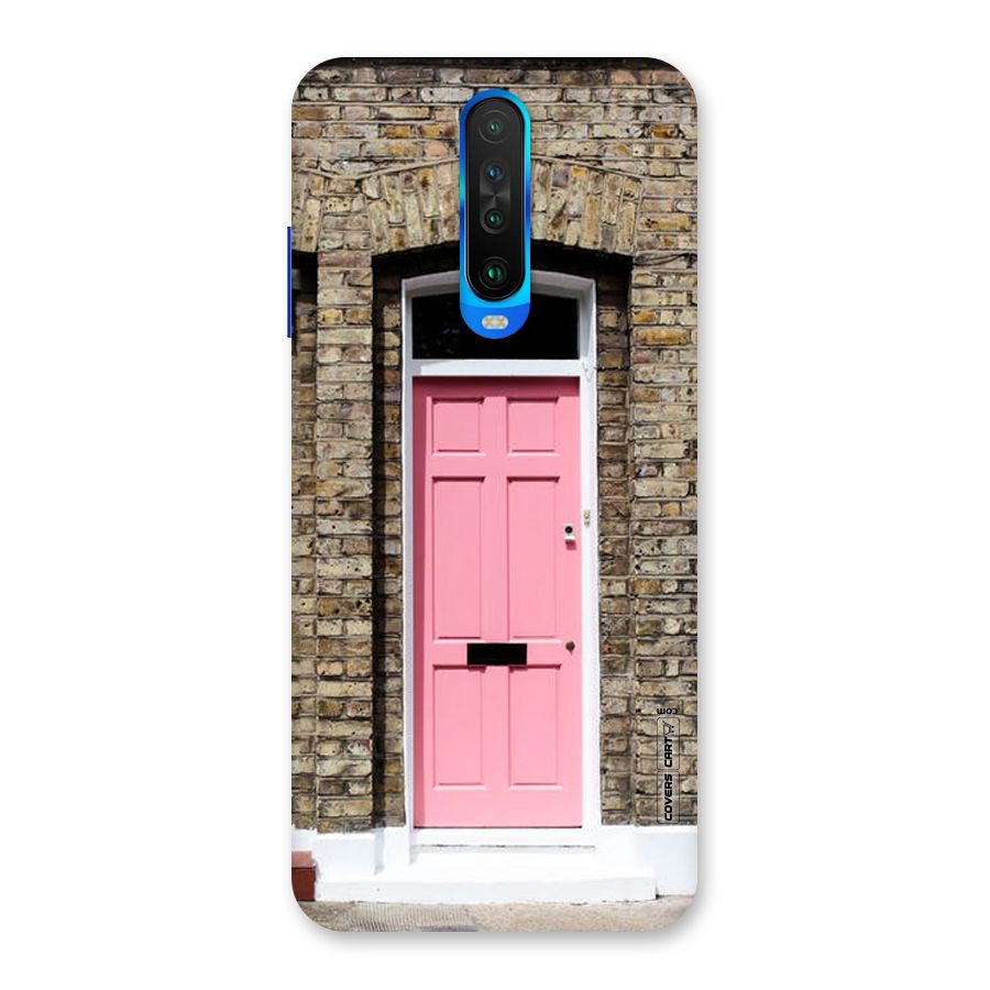 Pastel Pink Door Back Case for Poco X2