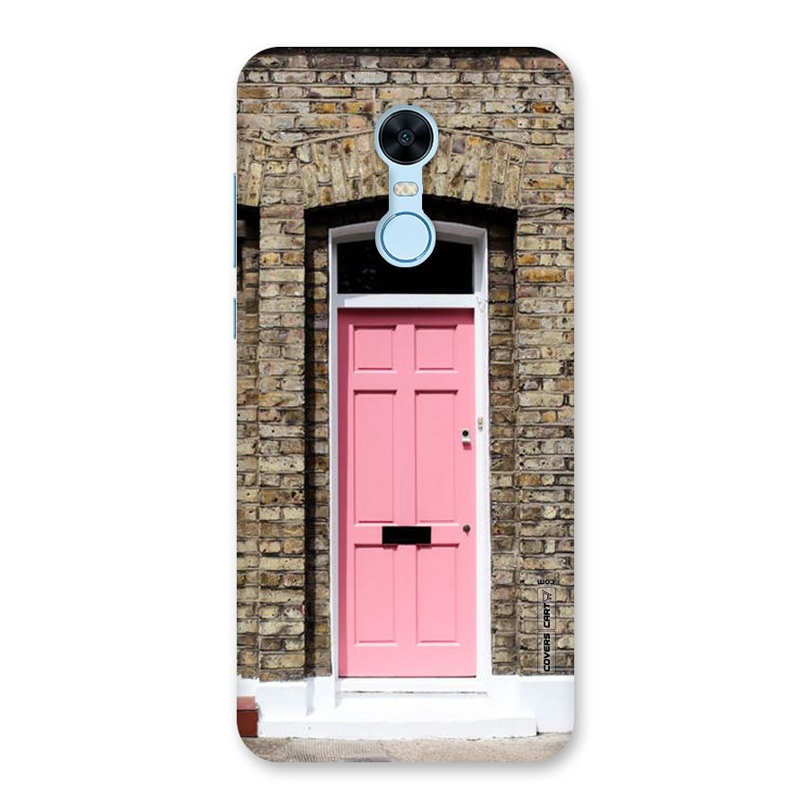 Pastel Pink Door Back Case for Redmi Note 5
