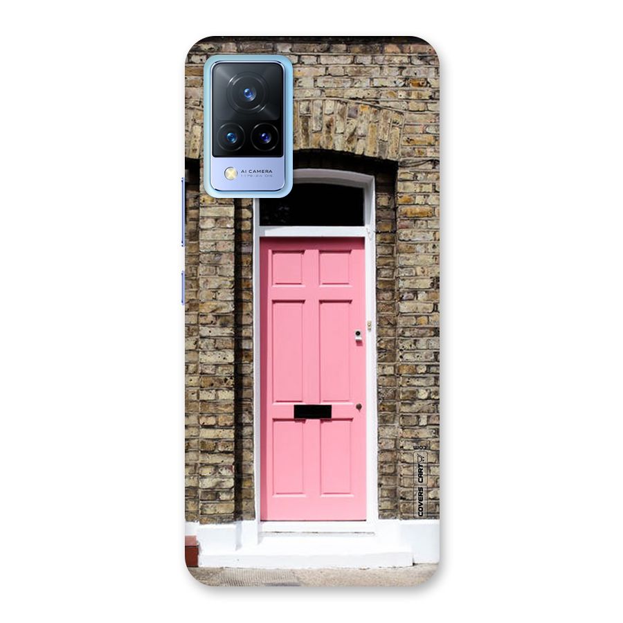 Pastel Pink Door Back Case for Vivo V21 5G