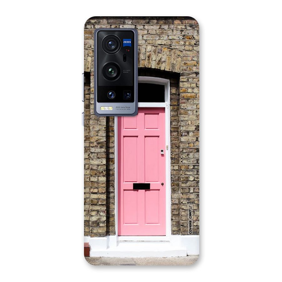 Pastel Pink Door Back Case for Vivo X60 Pro Plus