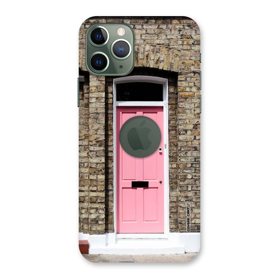Pastel Pink Door Back Case for iPhone 11 Pro Logo  Cut