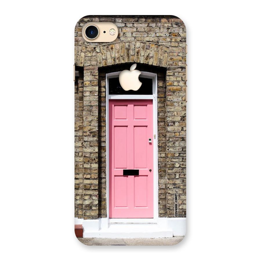 Pastel Pink Door Back Case for iPhone 7 Apple Cut