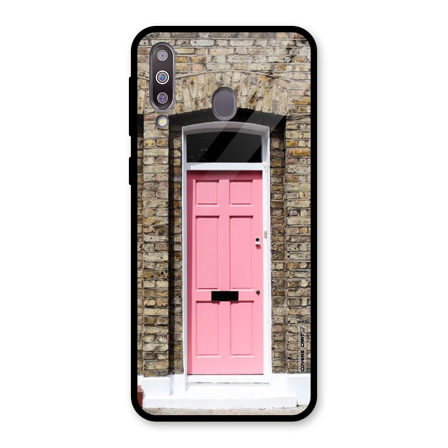 Pastel Pink Door Glass Back Case for Galaxy M30