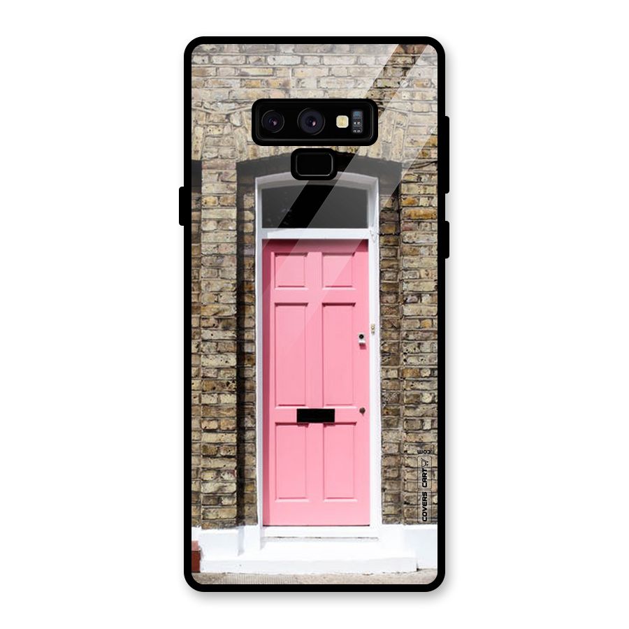Pastel Pink Door Glass Back Case for Galaxy Note 9