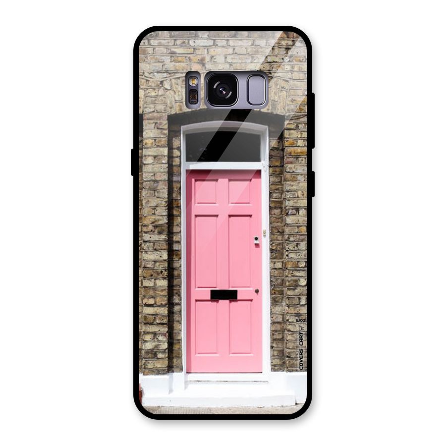 Pastel Pink Door Glass Back Case for Galaxy S8