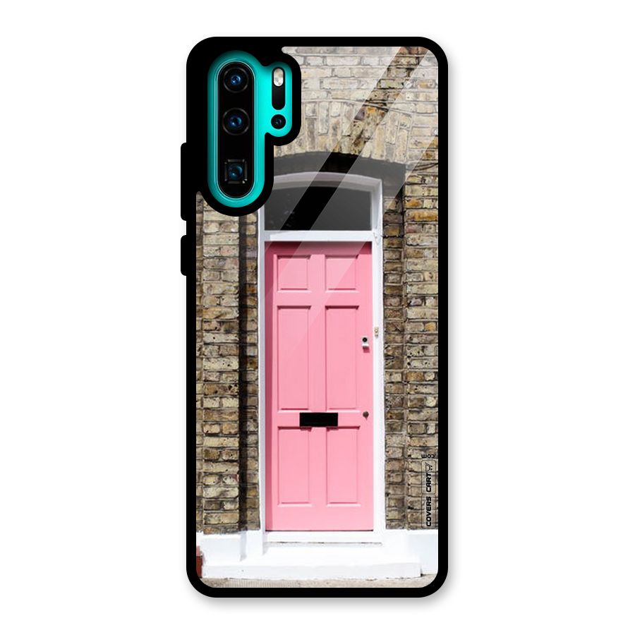 Pastel Pink Door Glass Back Case for Huawei P30 Pro
