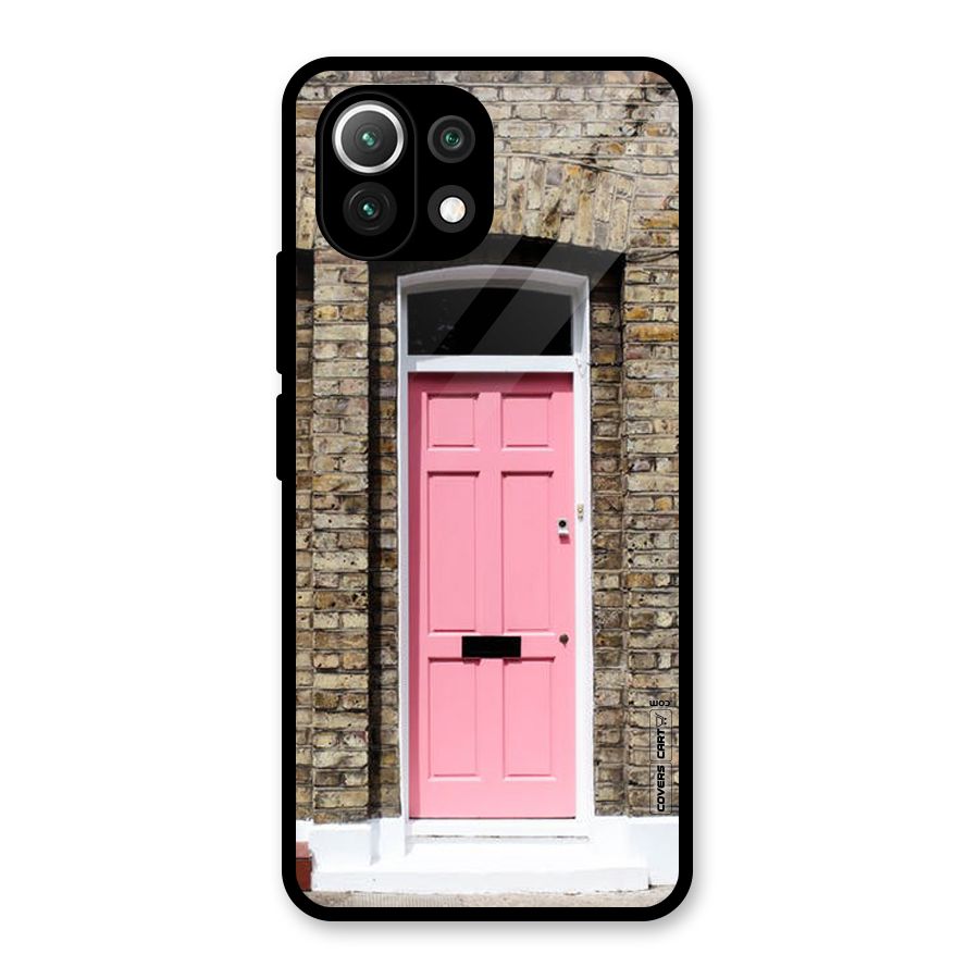 Pastel Pink Door Glass Back Case for Mi 11 Lite