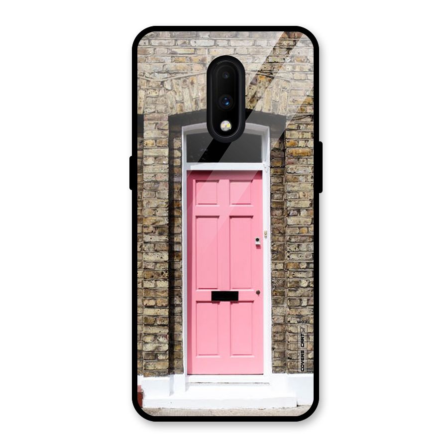 Pastel Pink Door Glass Back Case for OnePlus 7