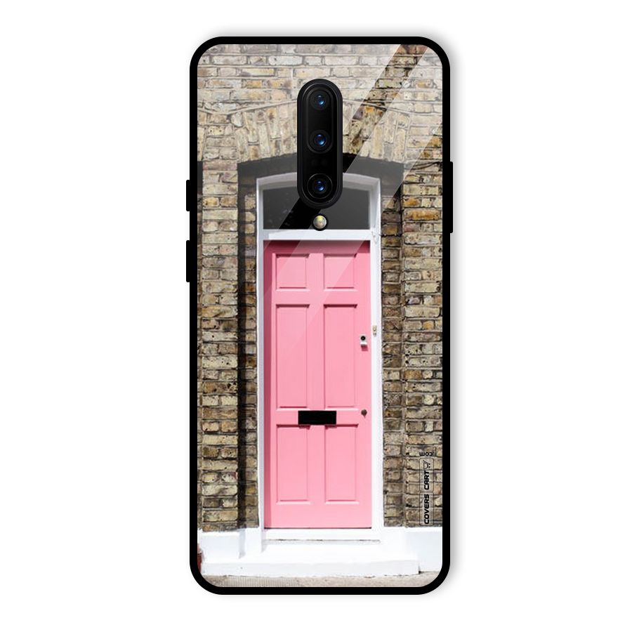 Pastel Pink Door Glass Back Case for OnePlus 7 Pro