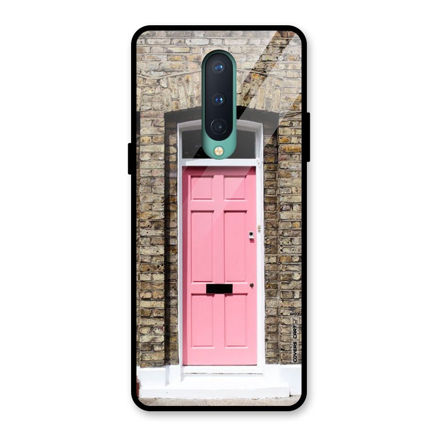 Pastel Pink Door Glass Back Case for OnePlus 8