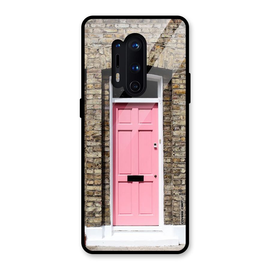 Pastel Pink Door Glass Back Case for OnePlus 8 Pro