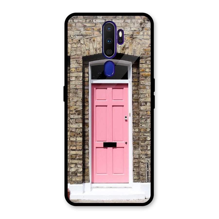 Pastel Pink Door Glass Back Case for Oppo A9 (2020)