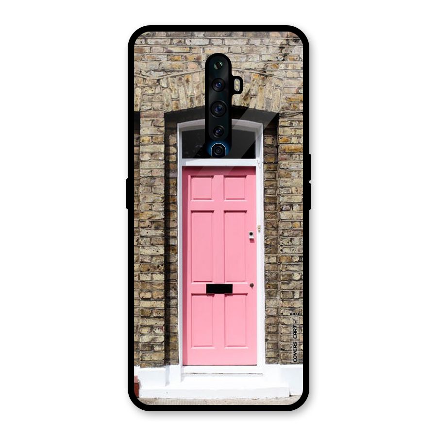 Pastel Pink Door Glass Back Case for Oppo Reno2 Z