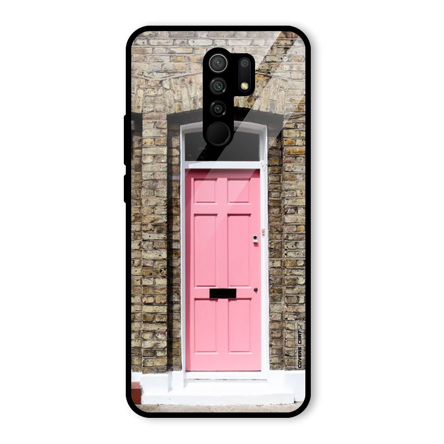 Pastel Pink Door Glass Back Case for Poco M2