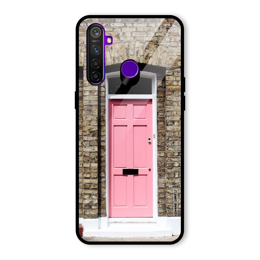 Pastel Pink Door Glass Back Case for Realme 5 Pro