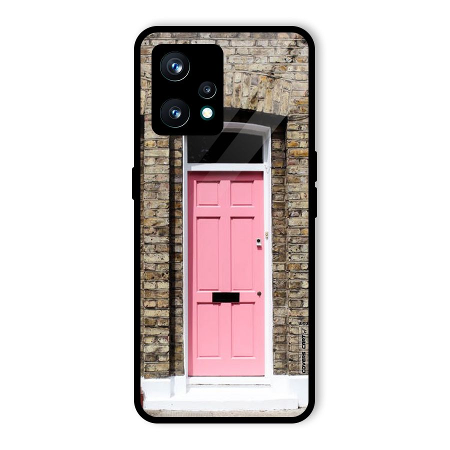 Pastel Pink Door Glass Back Case for Realme 9 Pro Plus 5G