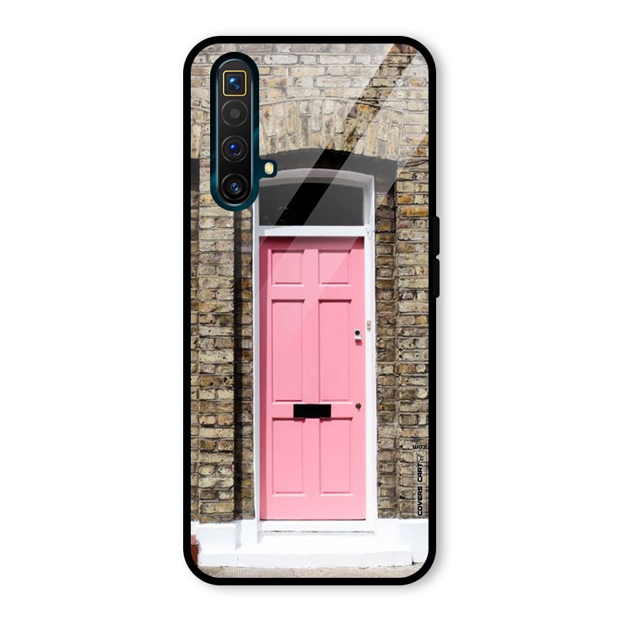 Pastel Pink Door Glass Back Case for Realme X3