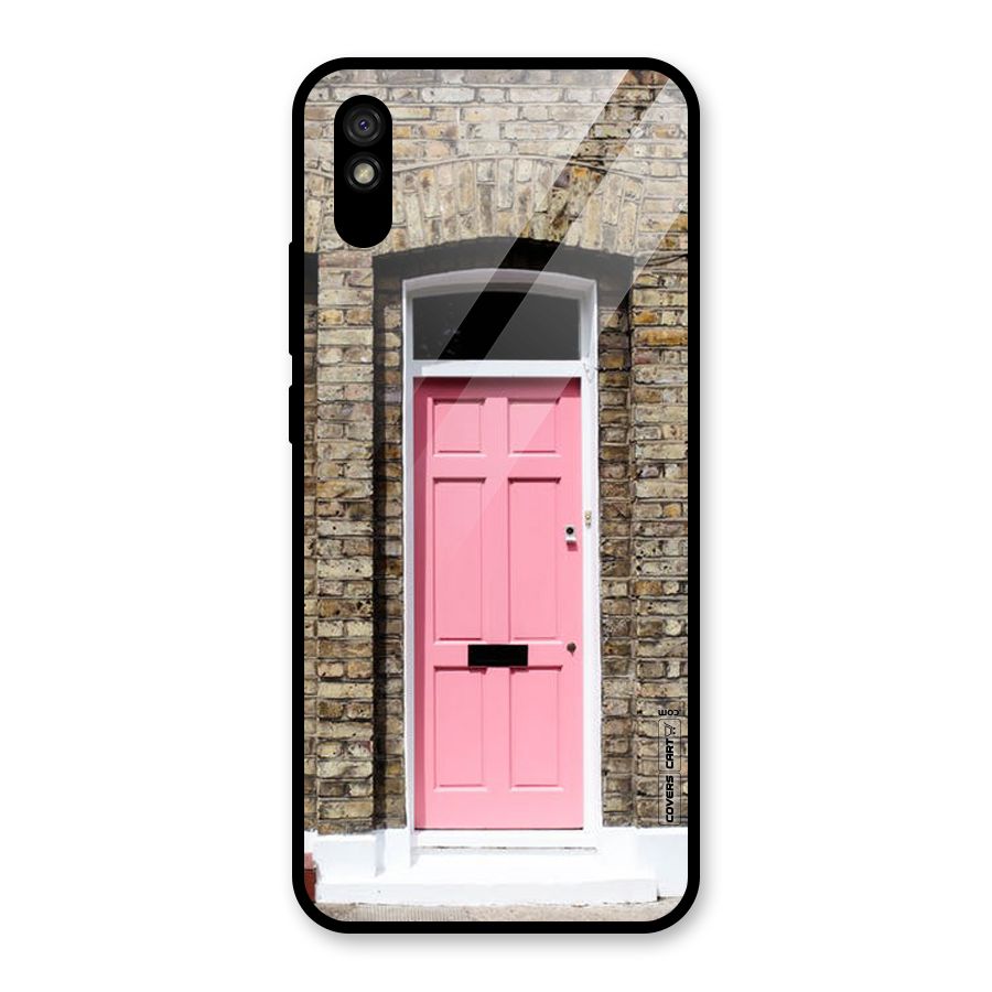 Pastel Pink Door Glass Back Case for Redmi 9i