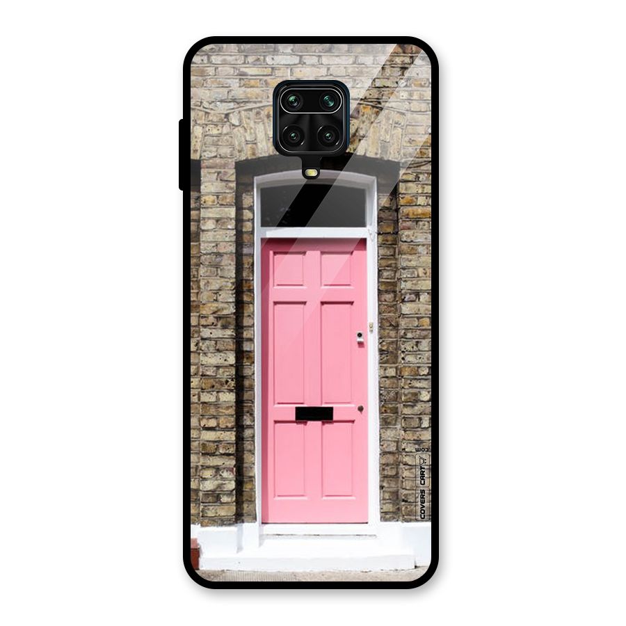 Pastel Pink Door Glass Back Case for Redmi Note 10 Lite