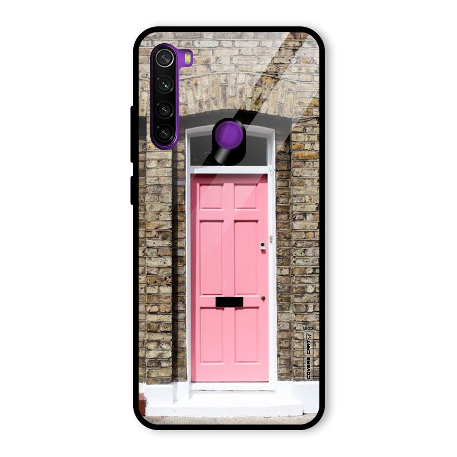 Pastel Pink Door Glass Back Case for Redmi Note 8