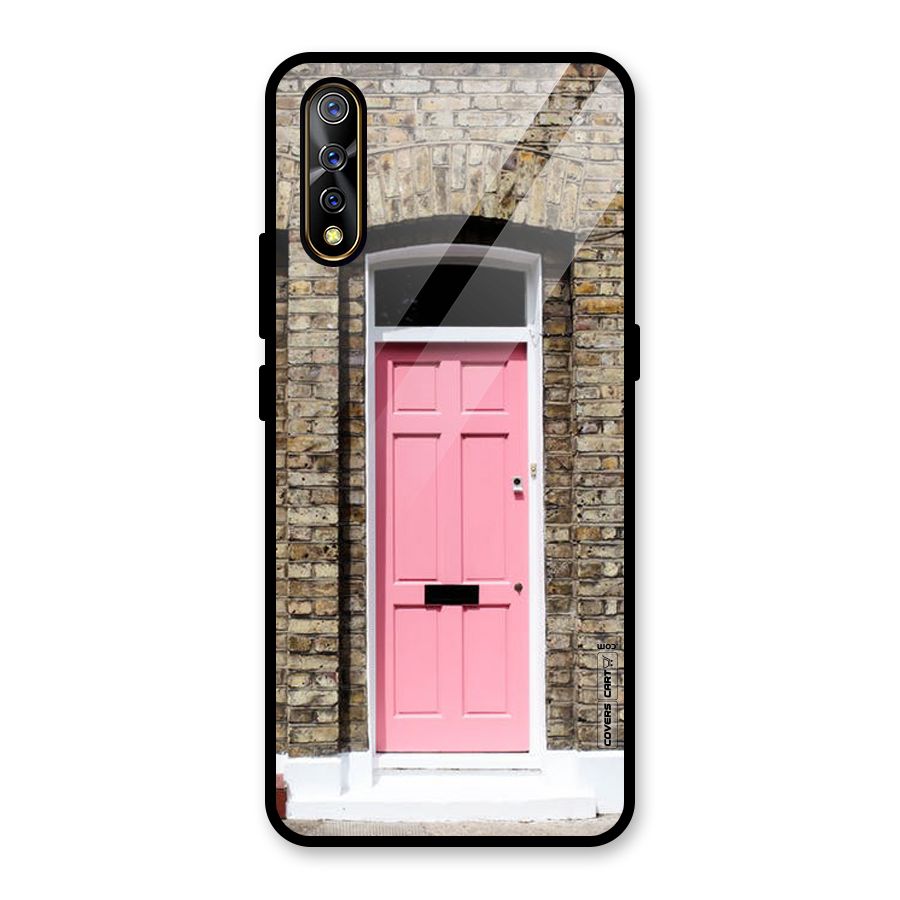 Pastel Pink Door Glass Back Case for Vivo S1