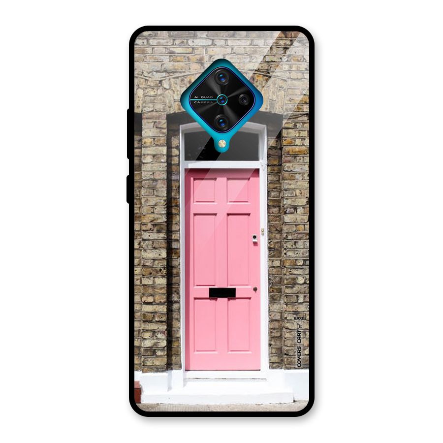 Pastel Pink Door Glass Back Case for Vivo S1 Pro