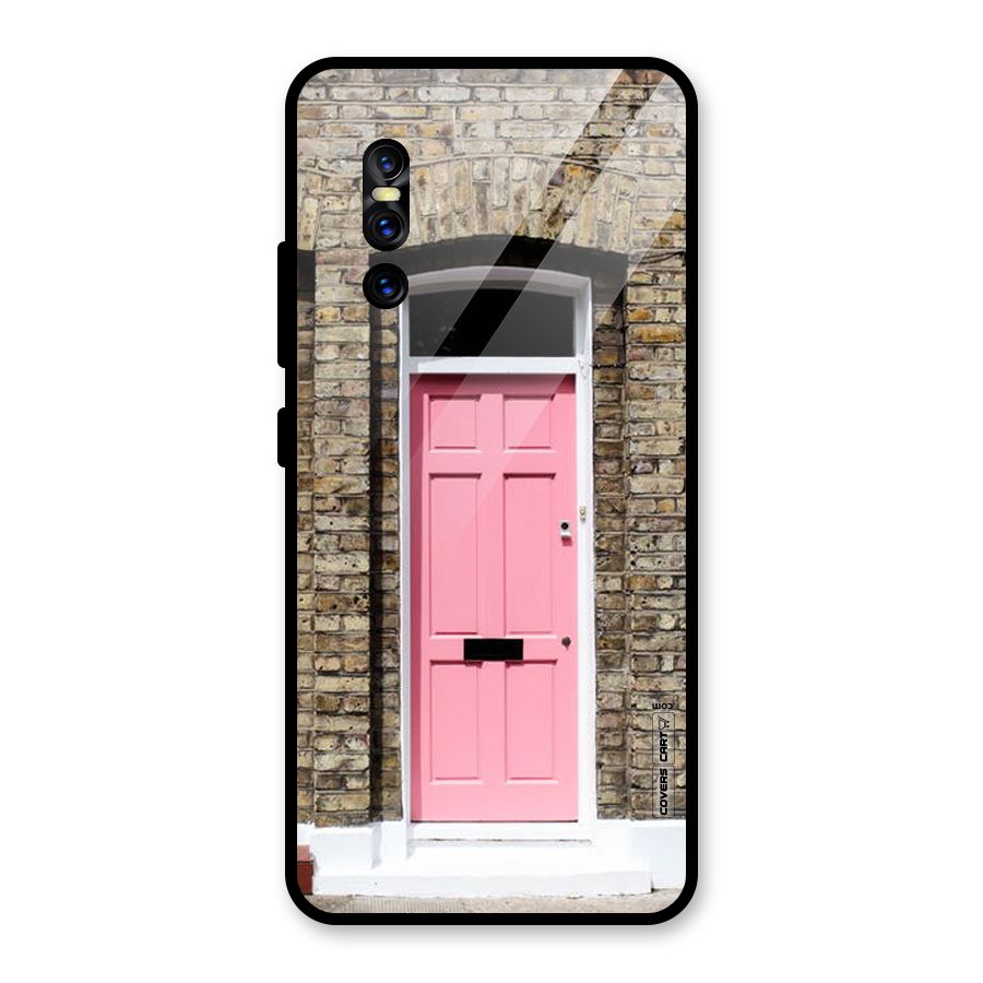 Pastel Pink Door Glass Back Case for Vivo V15 Pro