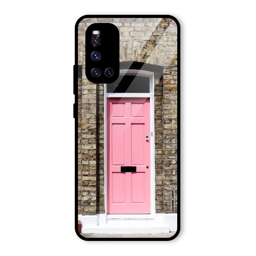 Pastel Pink Door Glass Back Case for Vivo V19