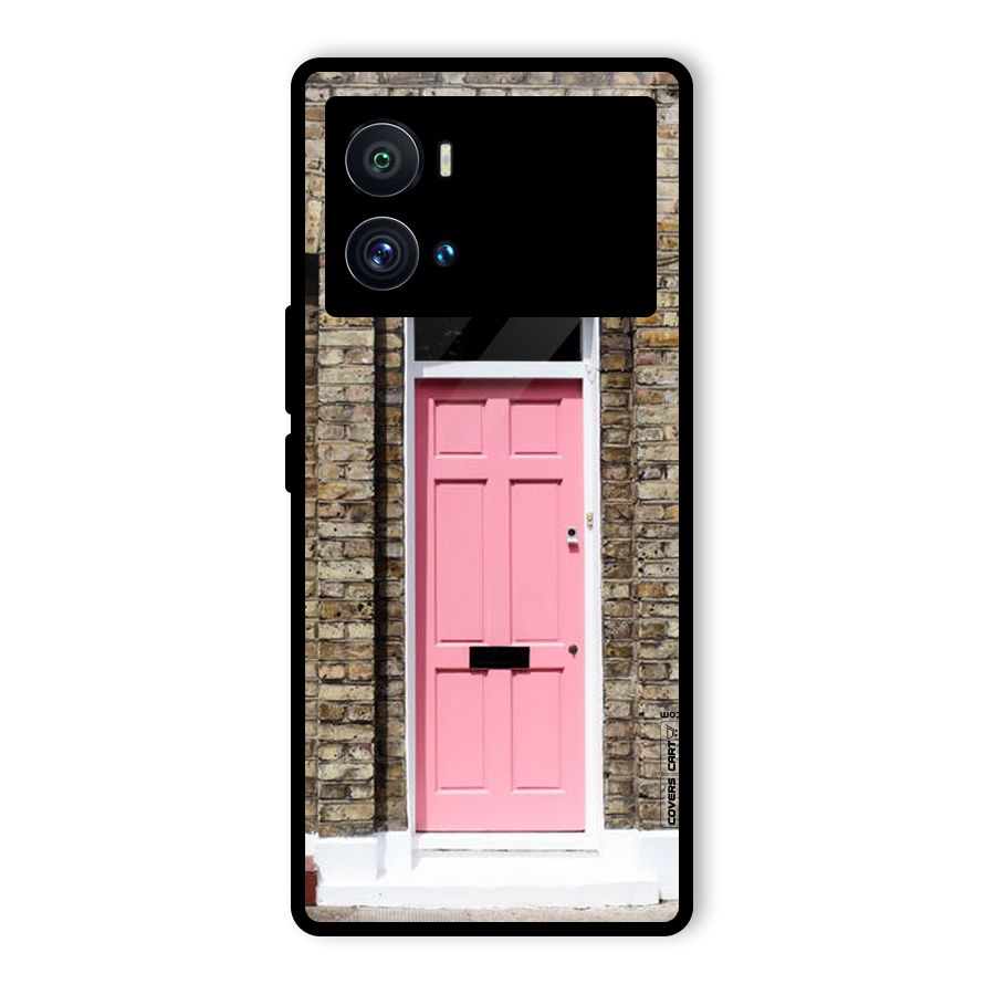 Pastel Pink Door Glass Back Case for Vivo iQOO 9 Pro
