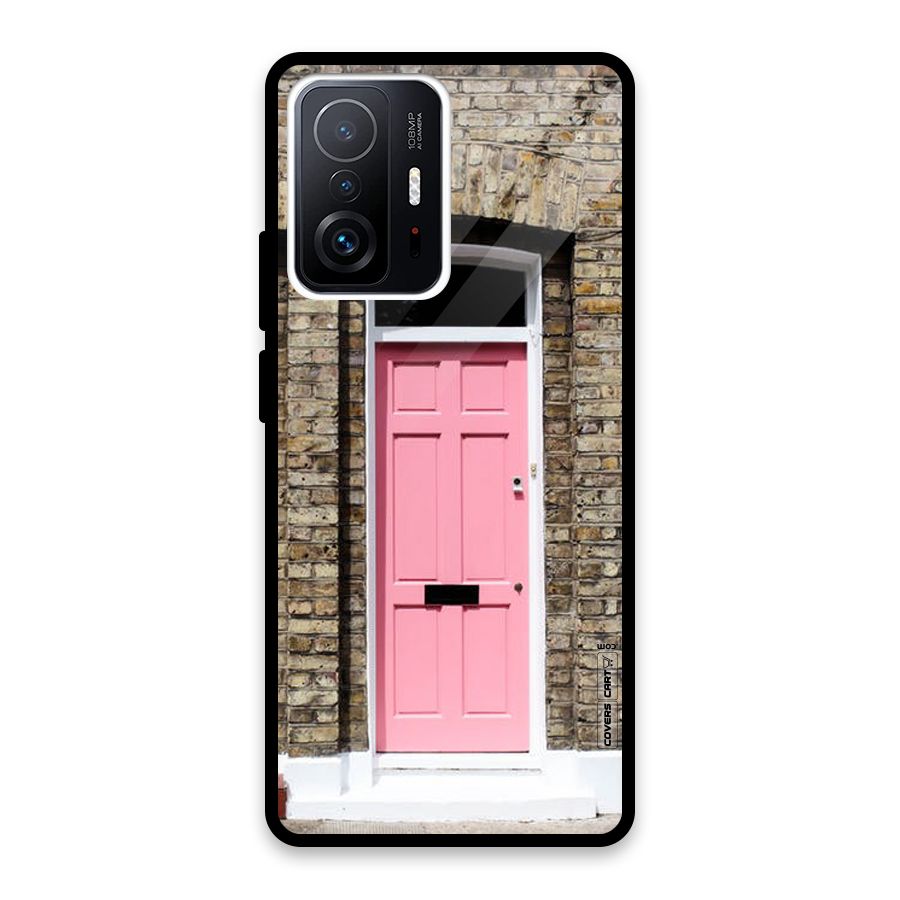 Pastel Pink Door Glass Back Case for Xiaomi 11T Pro