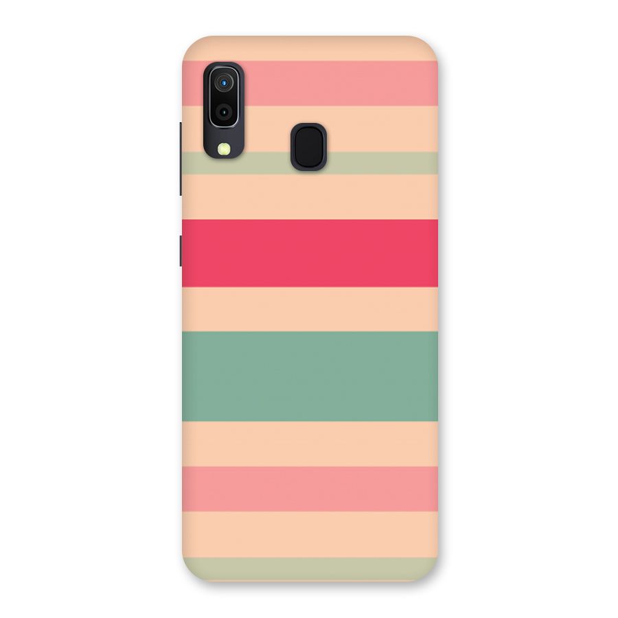 Pastel Stripes Vintage Back Case for Galaxy A20