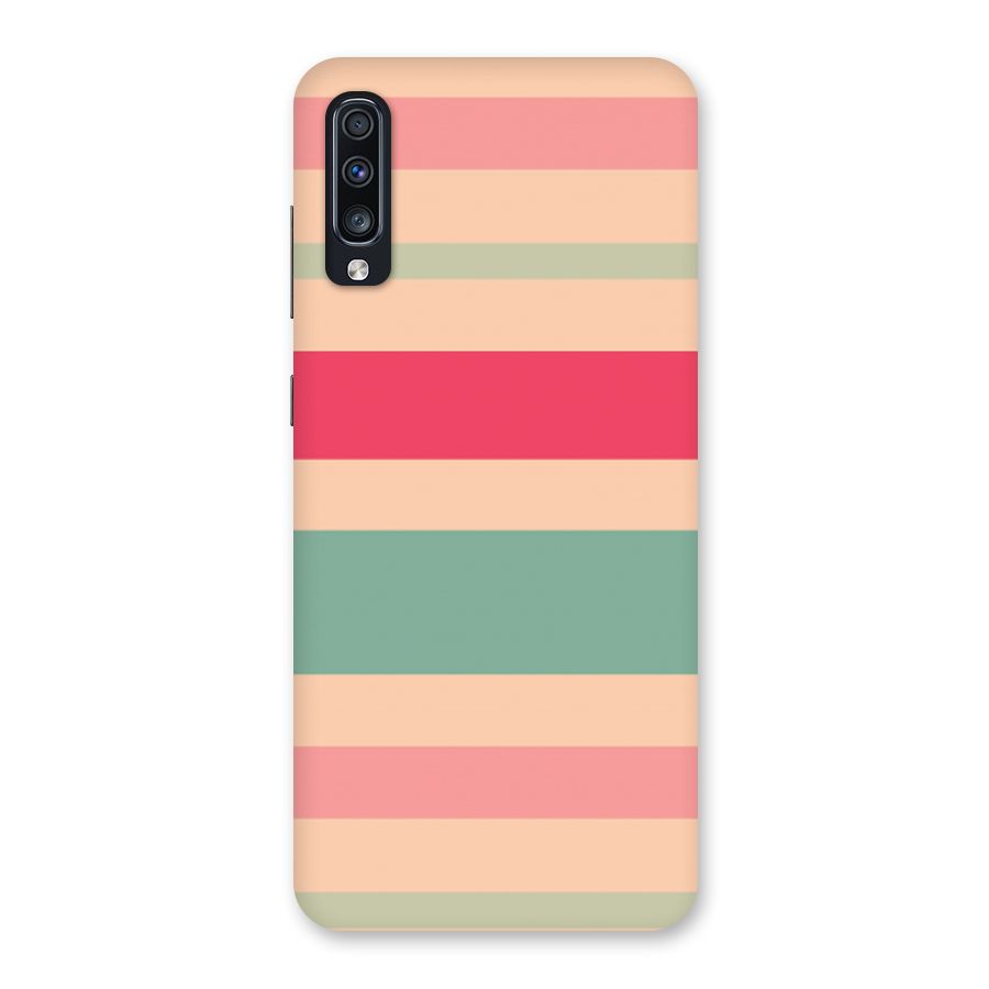Pastel Stripes Vintage Back Case for Galaxy A70