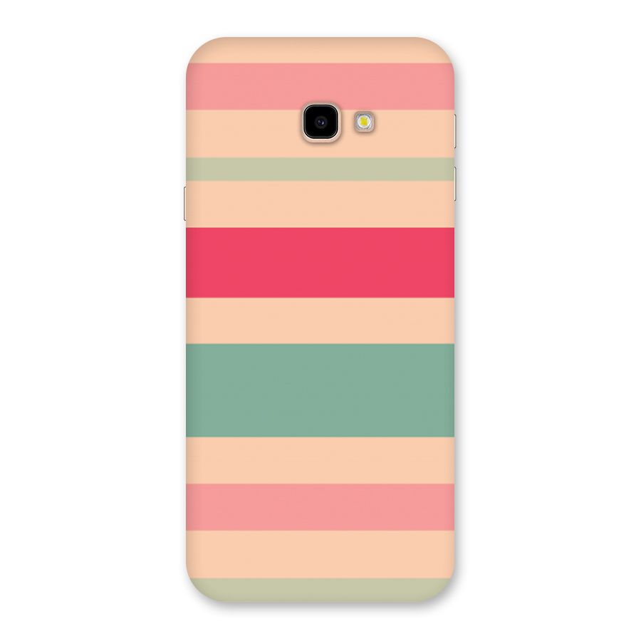 Pastel Stripes Vintage Back Case for Galaxy J4 Plus