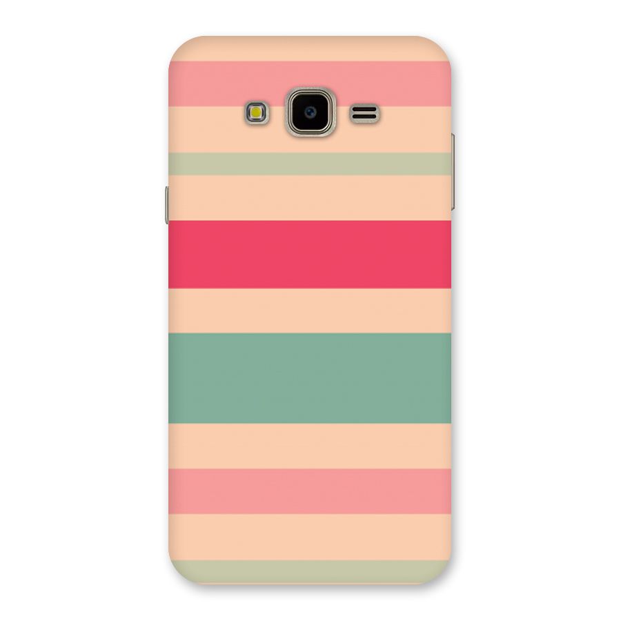 Pastel Stripes Vintage Back Case for Galaxy J7 Nxt