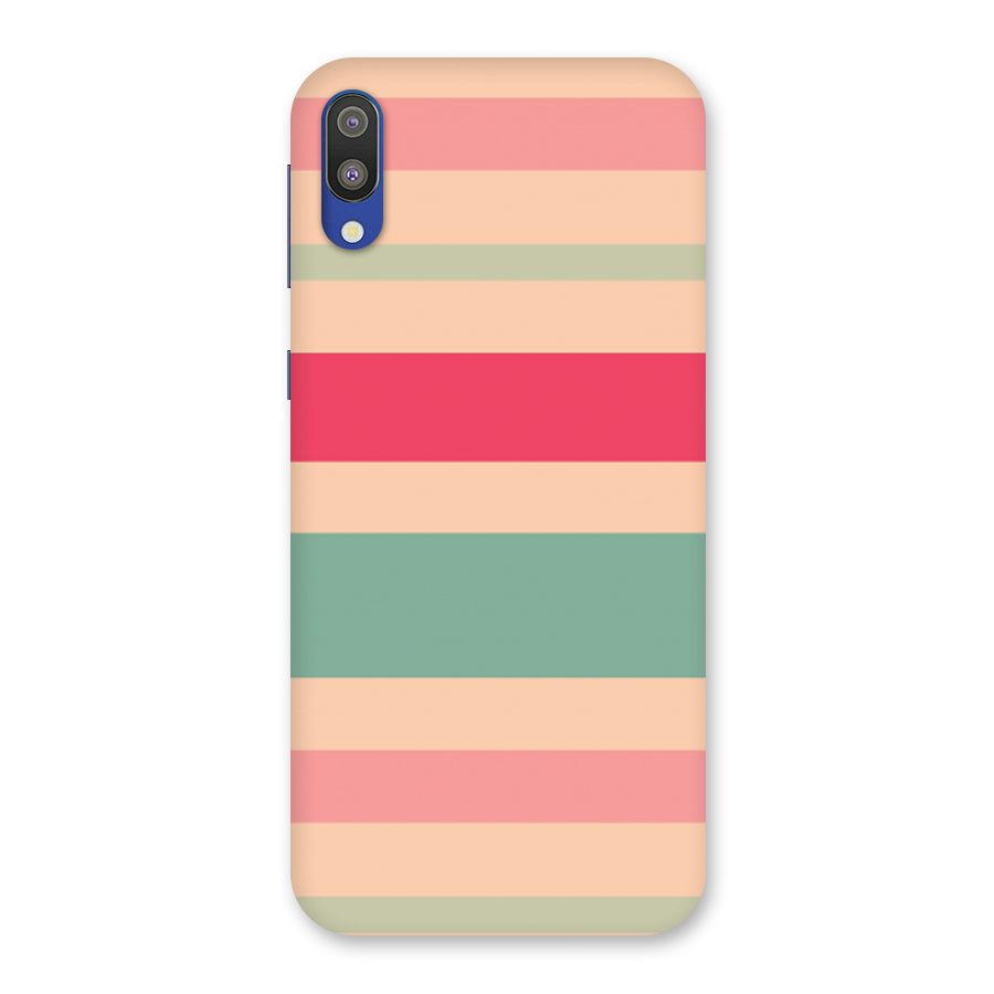 Pastel Stripes Vintage Back Case for Galaxy M10