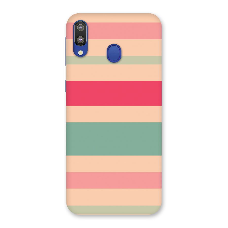 Pastel Stripes Vintage Back Case for Galaxy M20
