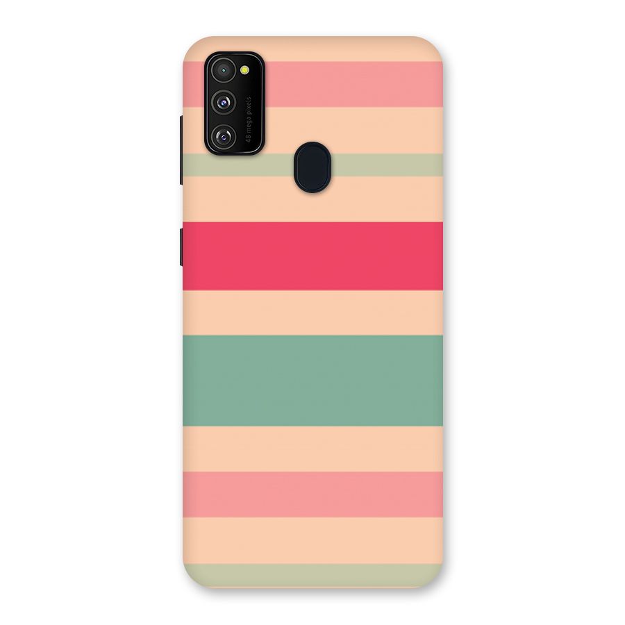 Pastel Stripes Vintage Back Case for Galaxy M30s