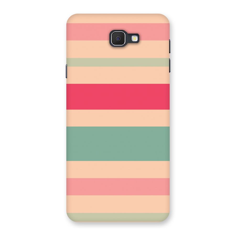 Pastel Stripes Vintage Back Case for Galaxy On7 2016