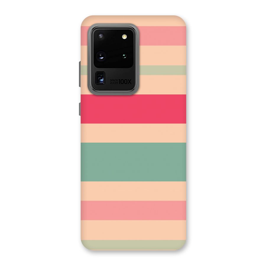 Pastel Stripes Vintage Back Case for Galaxy S20 Ultra