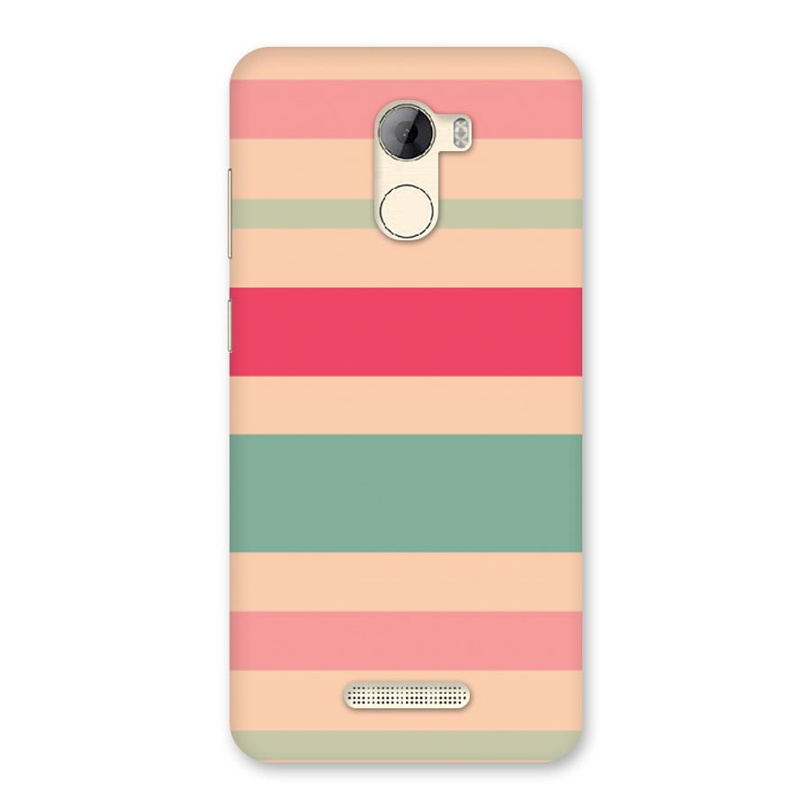 Pastel Stripes Vintage Back Case for Gionee A1 LIte