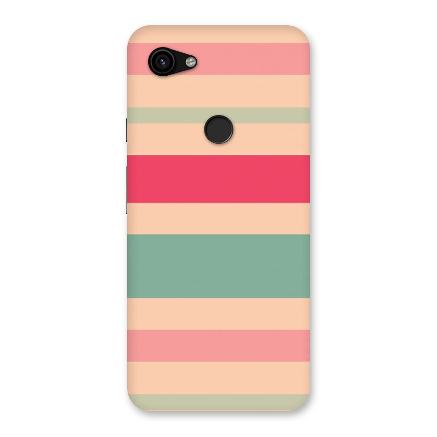 Pastel Stripes Vintage Back Case for Google Pixel 3a XL