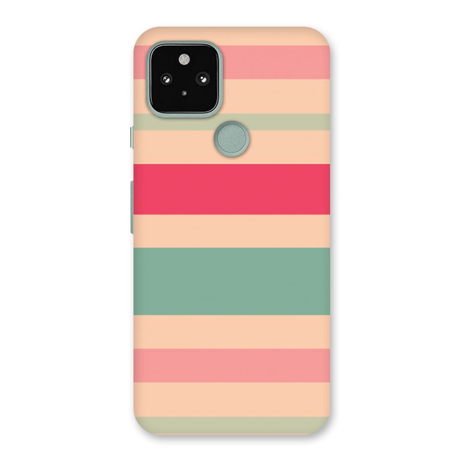 Pastel Stripes Vintage Back Case for Google Pixel 5