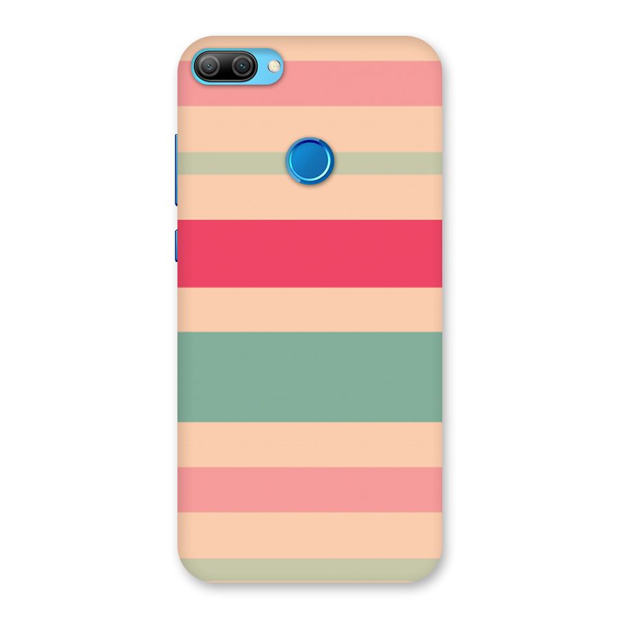 Pastel Stripes Vintage Back Case for Honor 9N