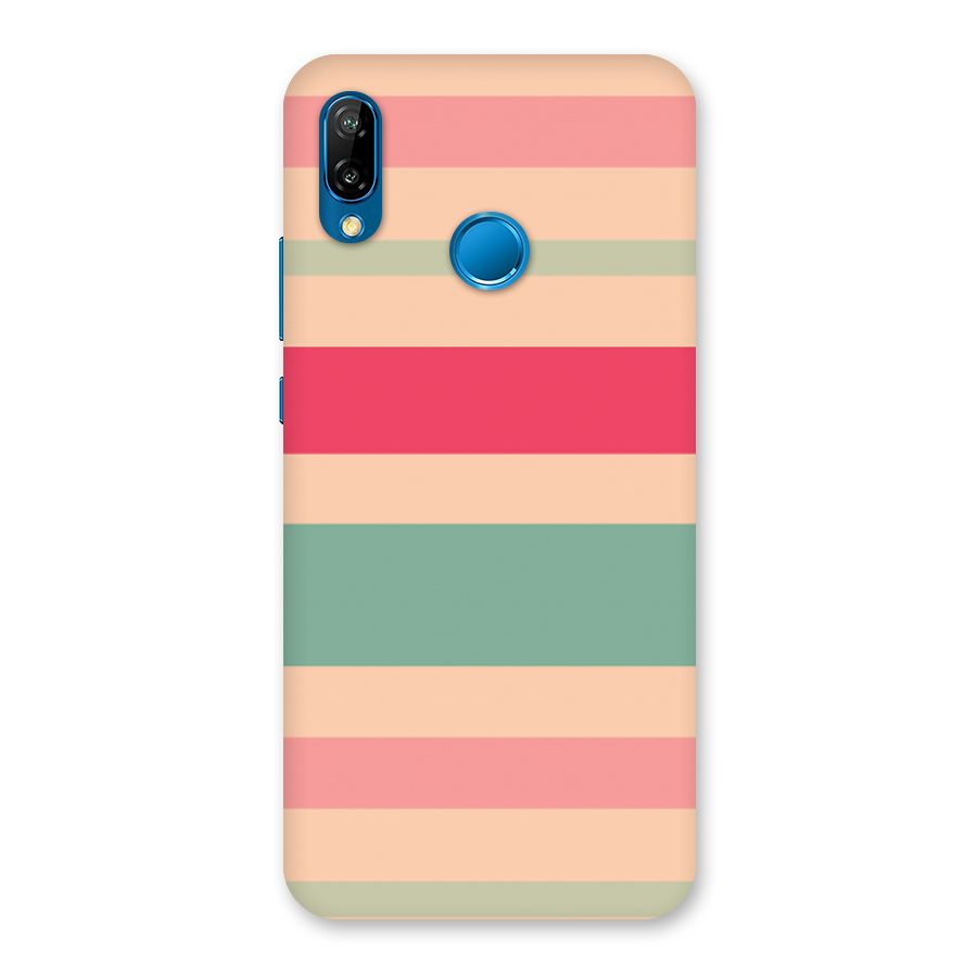 Pastel Stripes Vintage Back Case for Huawei P20 Lite