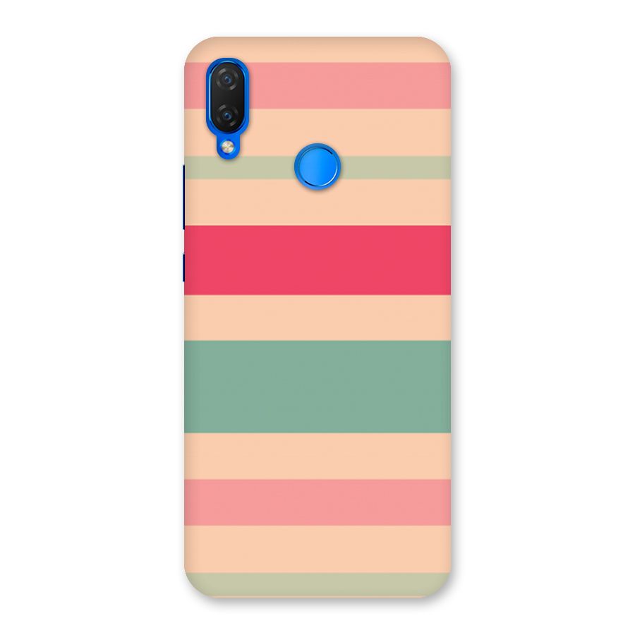 Pastel Stripes Vintage Back Case for Huawei P Smart+