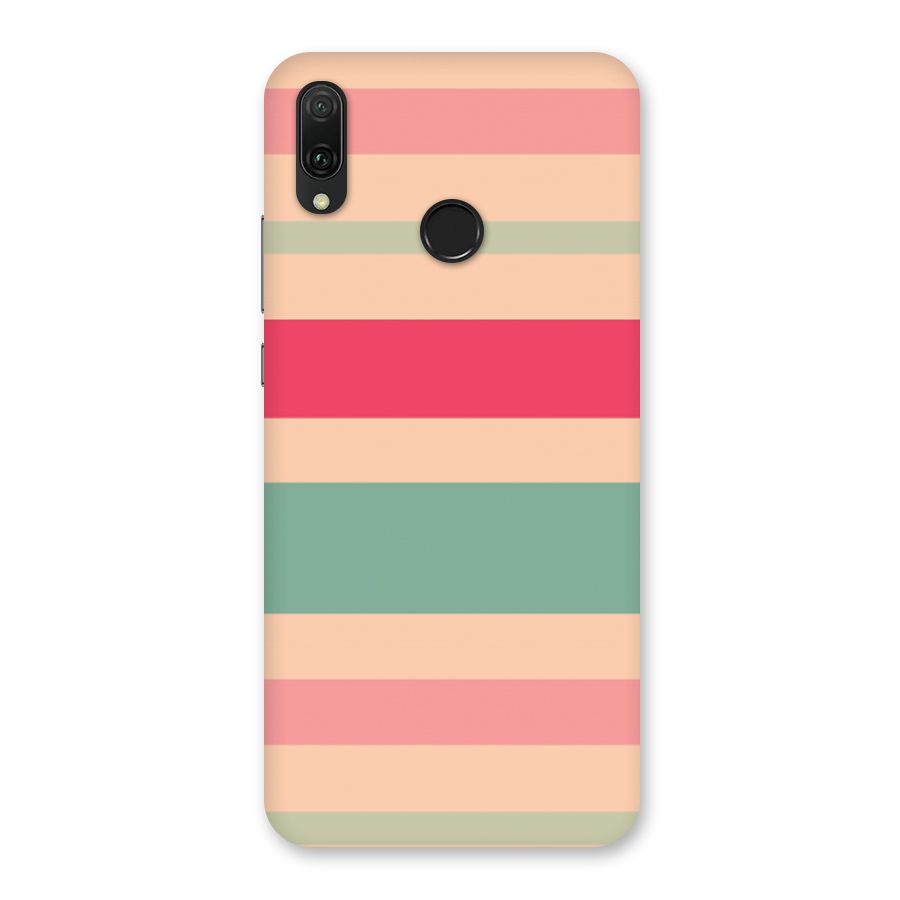 Pastel Stripes Vintage Back Case for Huawei Y9 (2019)